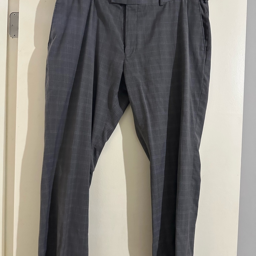 Louis Raphael Tan and Red Lined Trousers